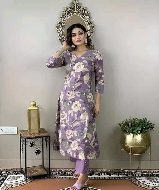 Beautiful Color Kurta with Pant