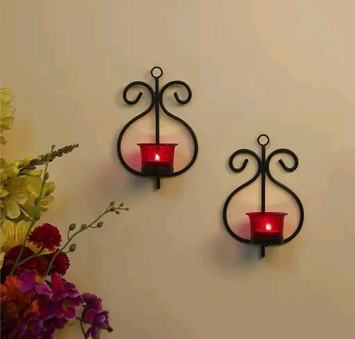 Trendy Tealight Candle Holder Wall Hanging(set of 2)