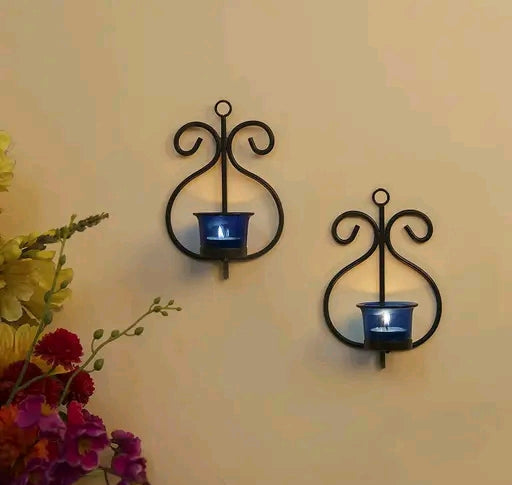 Trendy Tealight Candle Holder Wall Hanging(set of 2)