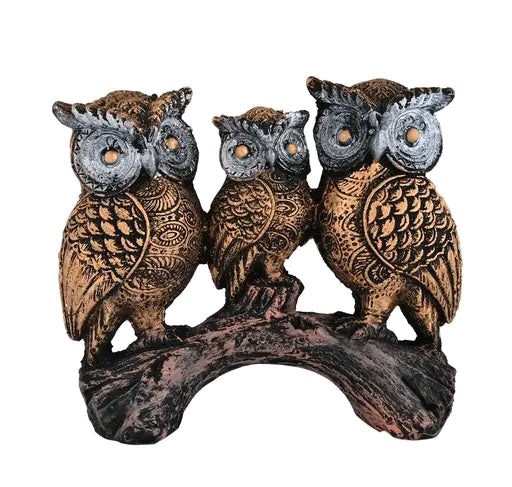 Three Owls Decor piece for living room decor, home decor, office decor, best gifting option