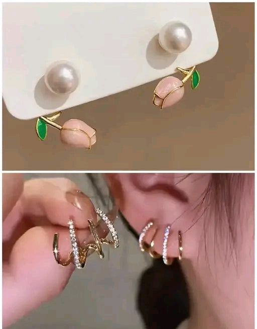 Combo pack of 2 korean earrings